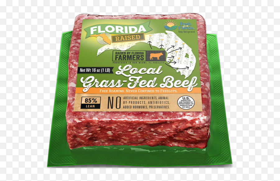 Florida Raised - Ostrich Meat Png,Ground Beef Png