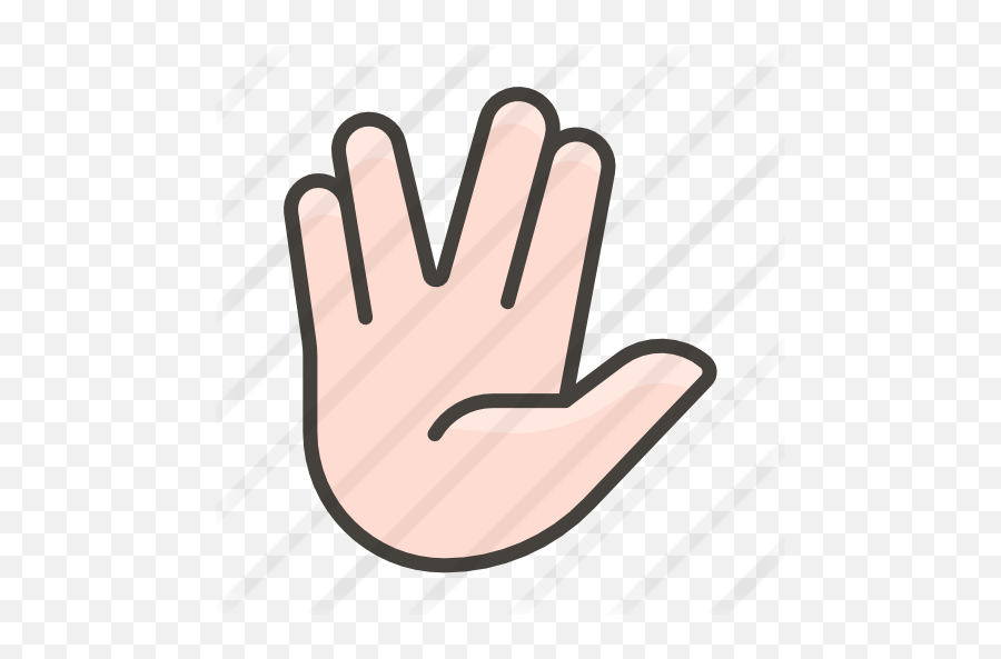 Vulcan Salute - Sign Language Png,Create Vulcan Salute Icon In Photoshop