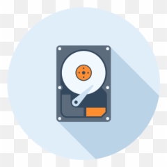Hard Drive Hardware Free Icon Of Technology And Icons - Drive Round png