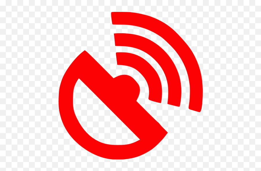 Red Antenna 5 Icon - Free Transparent Red Antenna Icon Png,Radio Antenna Icon