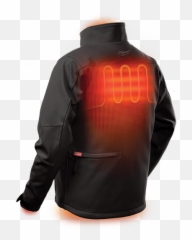 M12 Toughshell Heated Jacket - Milwaukee M12hjblack9 0l 12v Li Ion Cordless Black Heated Tough Shell Jacket Large Skin Only Png,Red And Black Icon Jacket