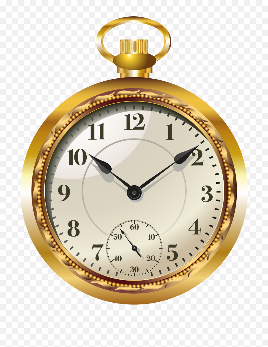 Download Pocket Watch Clock Png Clip - Different Types Of Clocks,Pocket Watch Png