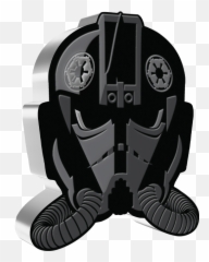 Imperial Tie Fighter Pilot 1oz Silver Coin By New Zealand Mint - png