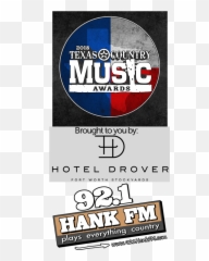 2018 Texas Country Music Awards Will Rogers Auditorium - Poster Png,Country Music Png