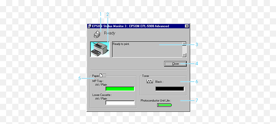 Monitoring Your Printer Epson Status Monitor 3 - Vertical Png,Cd Icon Missing From My Computer