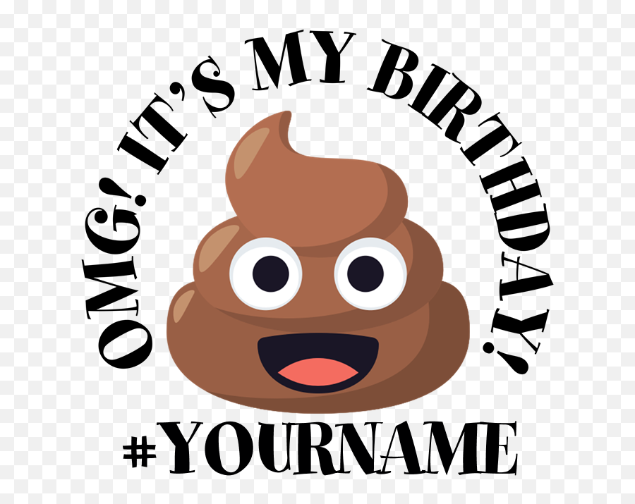 Poop Emoji Transparent Png - Brithday Emoji Transparent Emoji Clipart Poop Emoji Birthday,Shit Emoji Png