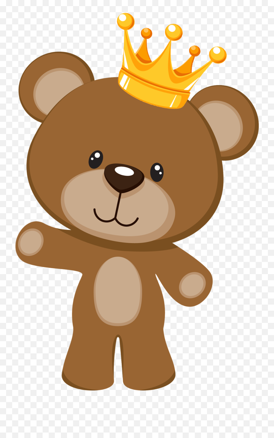 Bear Clip Art - Teddy Bear With Crown Png,Teddy Bear Clipart Png