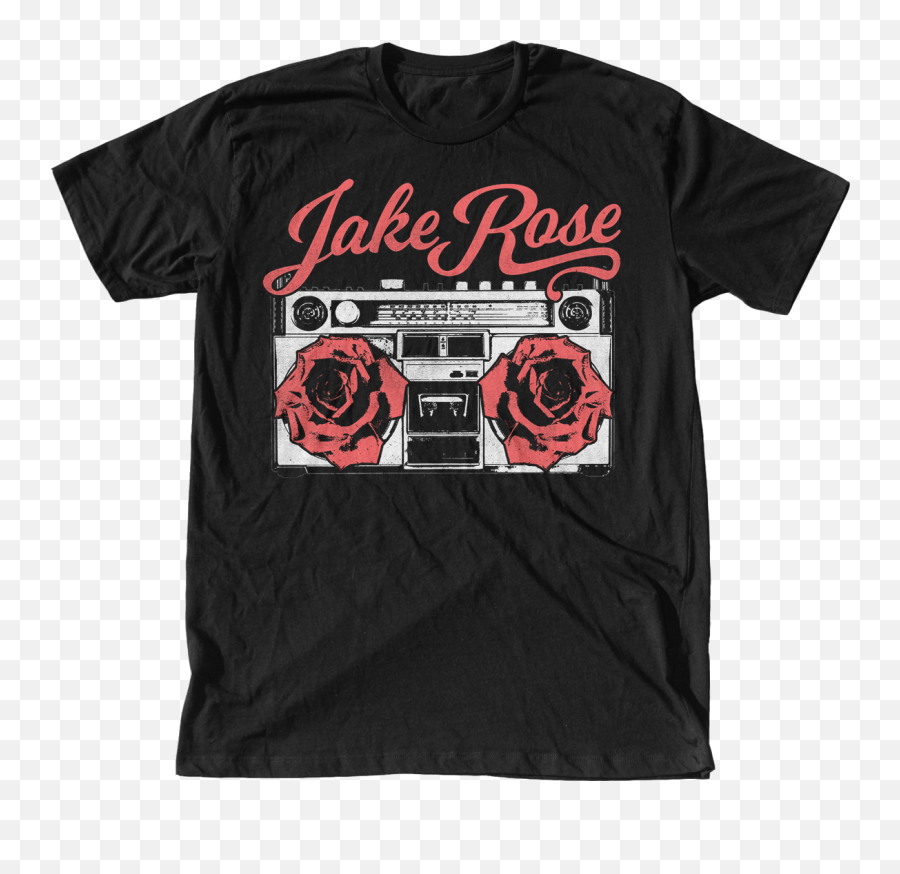Jake Rose Boombox T - Shirt Black Jakeroserocks Png,Boombox Icon