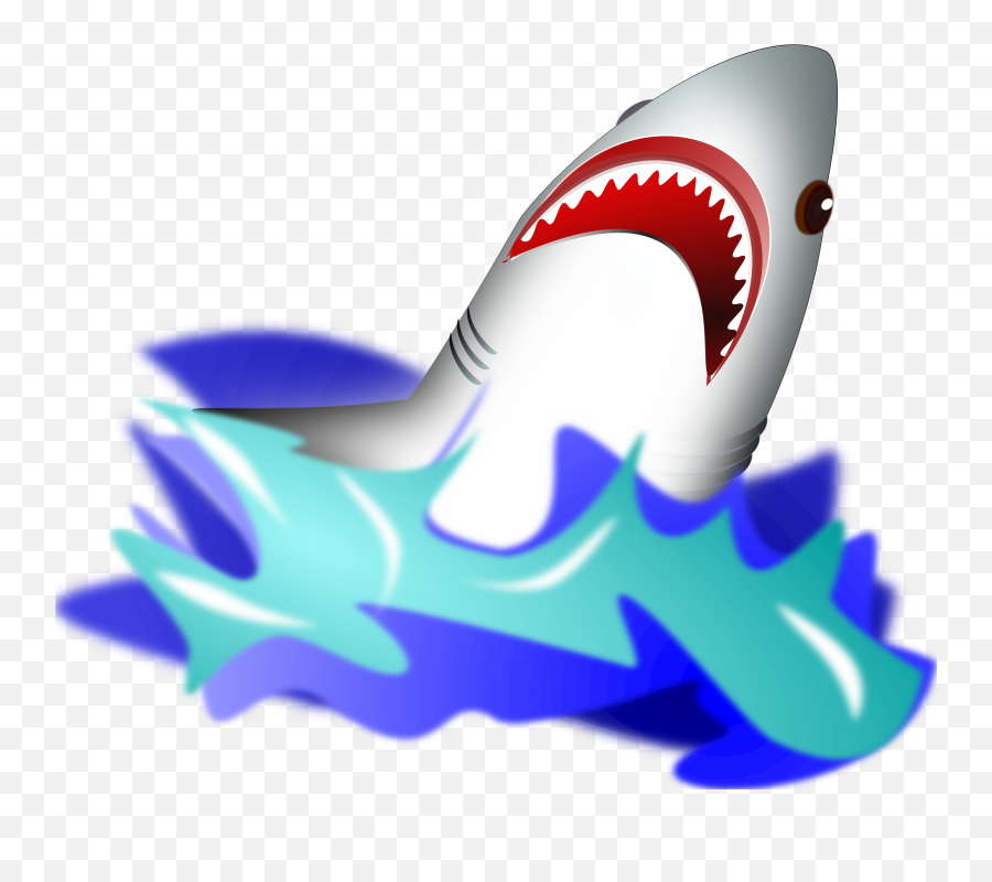 Shark Png Full Size Download Seekpng - Shark Jumping Out Of Water Clipart,Sharks Png