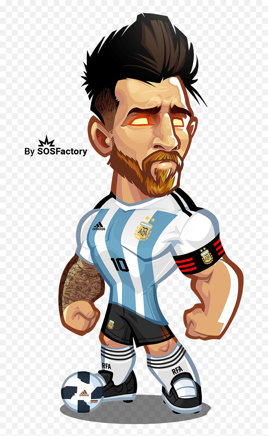 Cartoon Football Player Messi Png Transparent - free transparent png ...