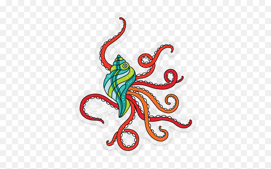 And Red Tentacles Playfully Arranged - Clip Art Png,Tentacles Transparent Background