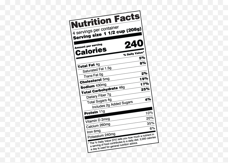 Interactive Nutrition Facts Label - Nutrition Facts De Arroz Engllish Png,Nutrition Facts Png