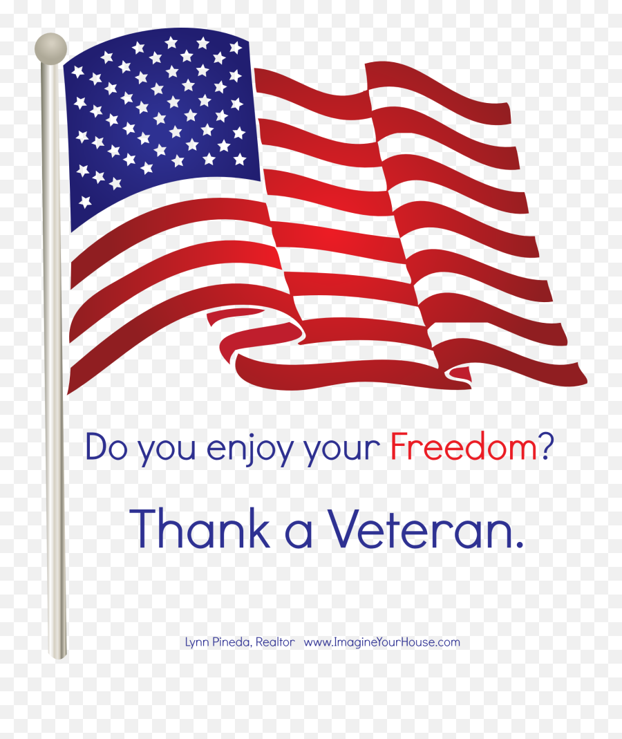 Flag Memorial Day Clip Art - American Flag Clip Art Transparent Background Png,Veterans Day Png