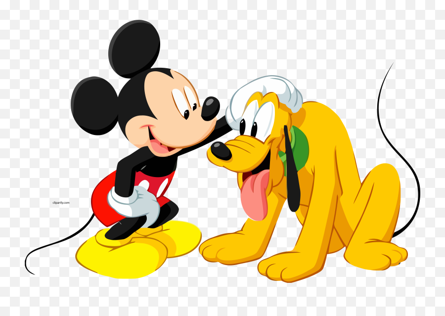 Dog Mickey Disney Mouse Pluto Clipart Png U2013 Clipartlycom - Mickey Mouse And Pluto,Pluto Png