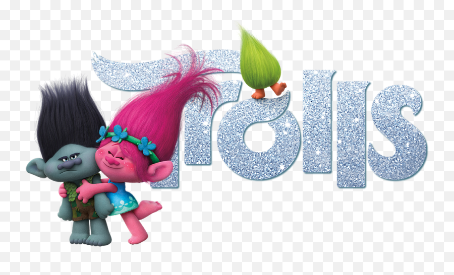 Trolls Movie With Logo Png - Trolls Png Logo,It Movie Png