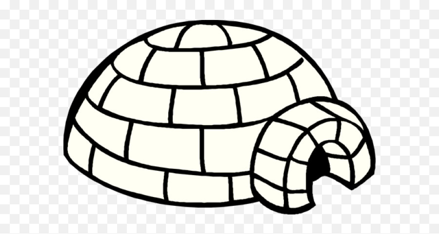 Igloo Clipart 5 - Igloo Clipart Black And White Png,Igloo Png