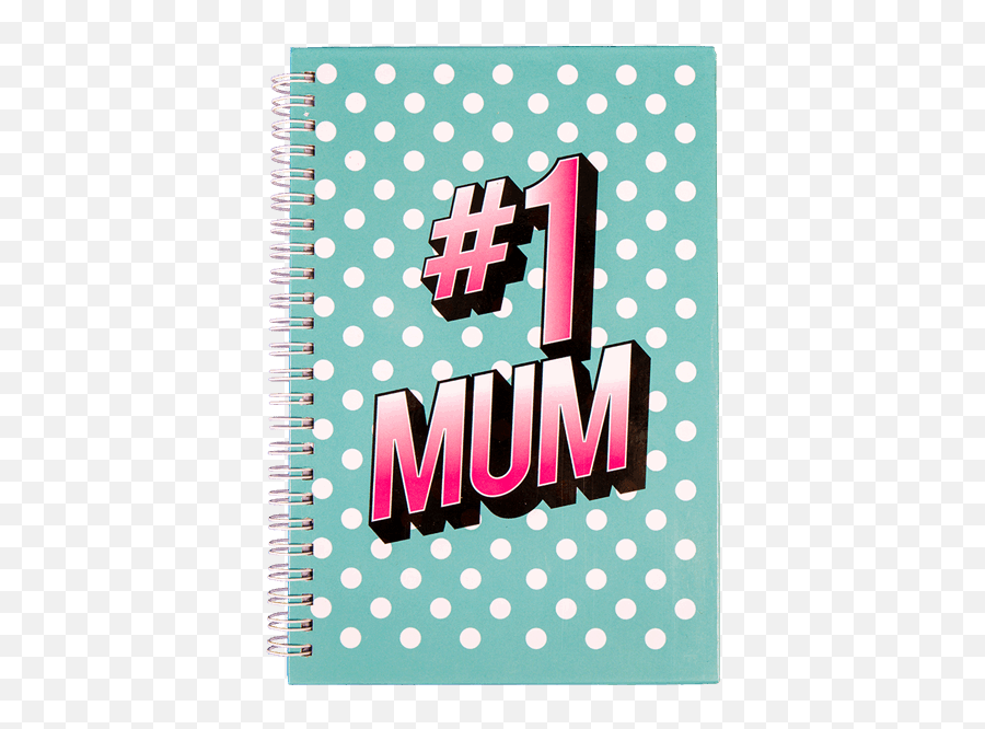 1 Mum A5 Spiral Notebook - Polka Dot Png,Spiral Notebook Png
