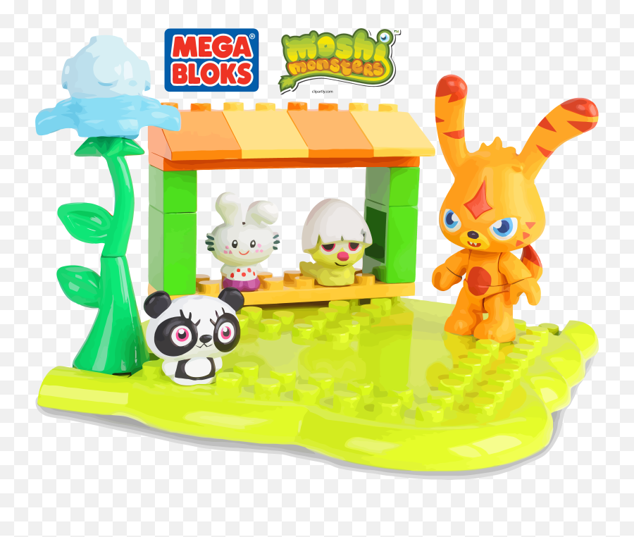 Mega Brands Moshi Monster Toys Clipart - Moshi Monsters Mega Bloks Toys Png,Toys Png