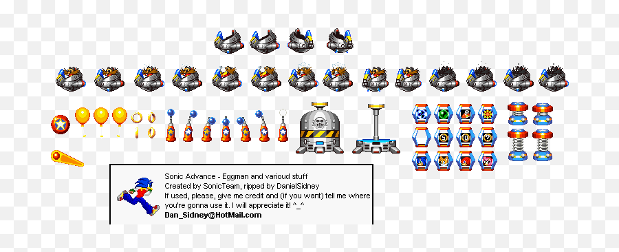Sonic Advance Sprite Sheets - Sonic Advance Object Sprites Png,Sonic Advance Logo