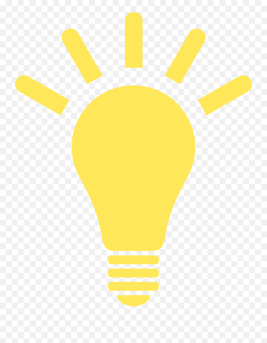 Yellow Light Bulb Icon Png Image - Lightbulb Png,Lightbulb Icon Png