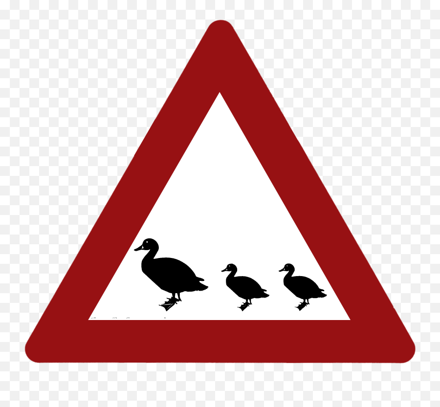Fileducks Crossing The Road Signpng - Wikimedia Commons Traffic Sign,Ducks Png
