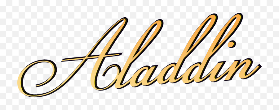 Aladdin U2014 Runway Theatre Company - Calligraphy Png,Aladdin Logo Png