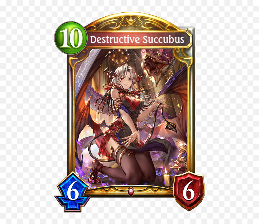Card Destructive Succubus - Orb Dragon Shadowverse Png,Succubus Png