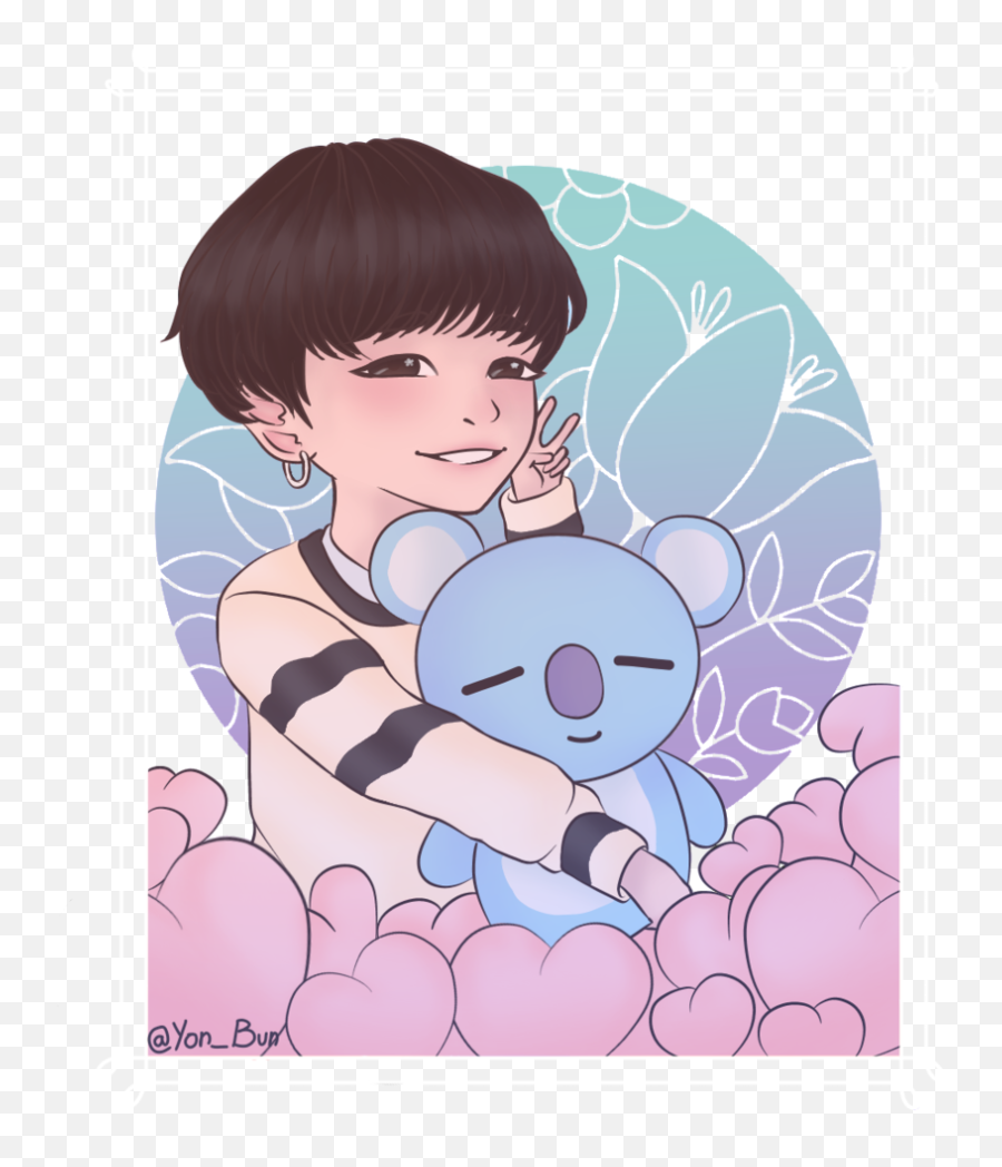 Chibi Yoongi Yonbun - Illustrations Art Street Chibi Yoongi Hat Png,Yoongi Png