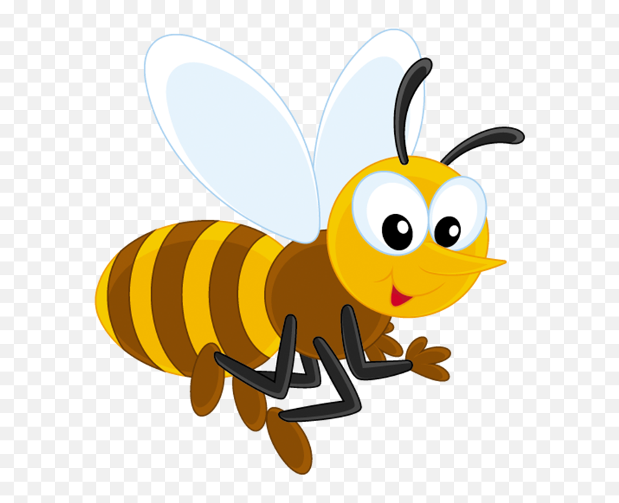 Library Of Apple And Bee Clipart Png Files - Cartoon Honey Bee Png,Bee Clipart Png