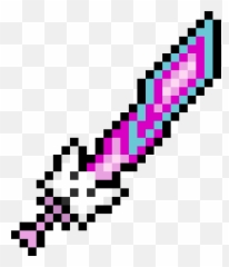 Download Terraria Meowmere Pixel Art - png