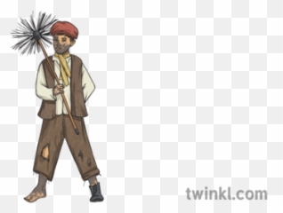 Victorian Chimney Sweep Illustration - Twinkl Sweeper Era png