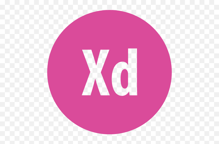 Adobe Round Xd Icon - Myself Pink Icon Png,Xd Png