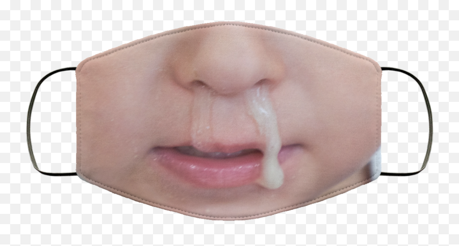 Funny Face Gross Snot Nose Kid Washable Reusable Custom - Printed Cloth Face Mask Cover Snot Nose Face Mask Png,Funny Face Transparent