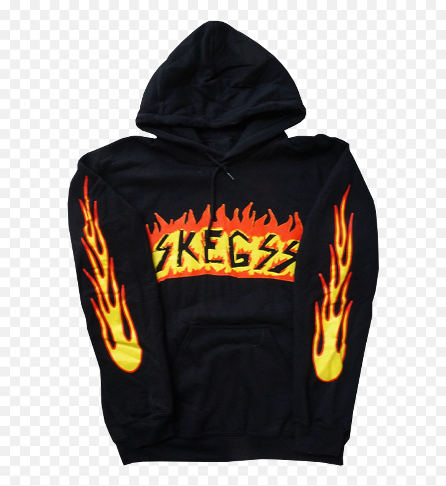 Skegss Flame Logo Hoodie Home Page Us - Skegss Black Flame Hoodie Png,Black Flames Png
