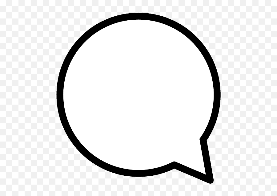 Left Speech Bubble Emoji Clipart Free Download Transparent - Balão De Diálogo A Esquerda Branco Png,Thought Bubble Transparent Png
