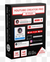 Social Media Pack - Titles for Davinci Resolve u2013 VIDEO Vertical png