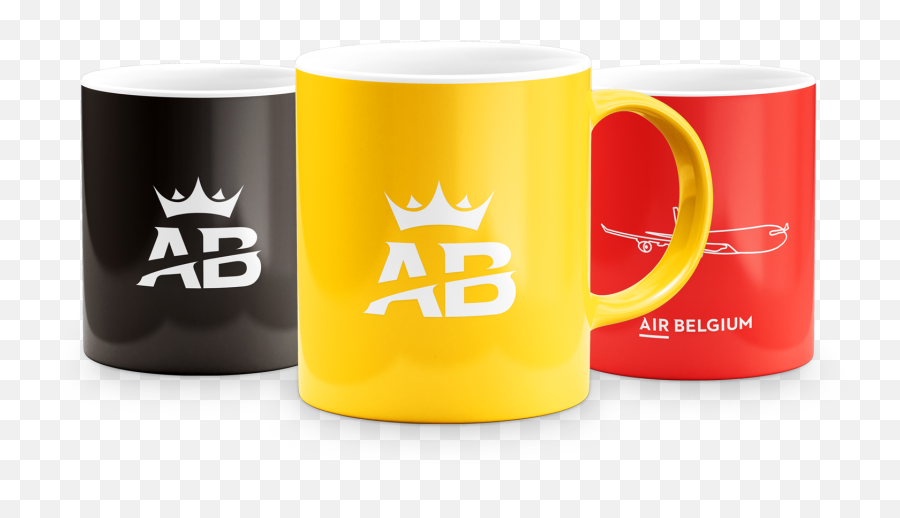 Belgian Flag Coffee Mug U2013 Air Belgium - Mug Png,Belgium Flag Png