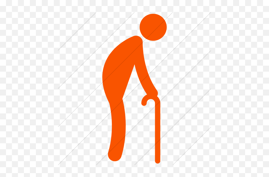 Simple Orange Ocha Humanitarians People - Old Person Icon Orange Png,Simple Person Icon