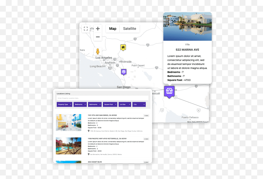 Advanced Google Map Plugin For Website - Language Png,Google Maps Icon List