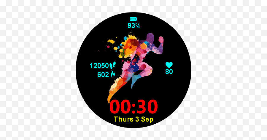 Running Man Garmin Connect Iq - Night Run Png,Running Man Icon Png