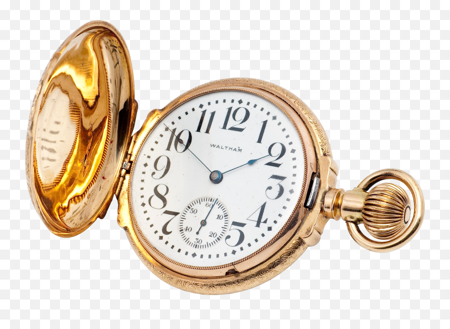 Pocket Watch Gold Transparent Png - Clipart Clock Watch Png,Pocket Watch Png