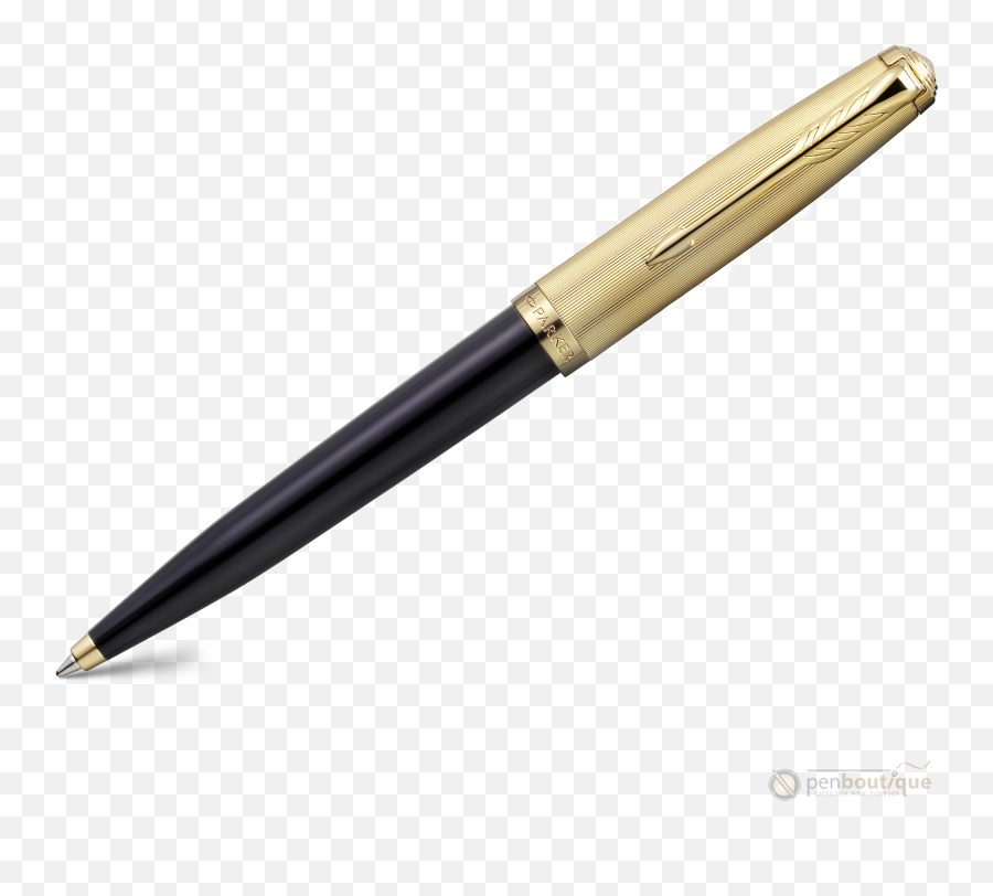 Parker 51 Next Generation Ballpoint Pen - Deluxe Black Solid Png,Gold And Silver Skype Icon