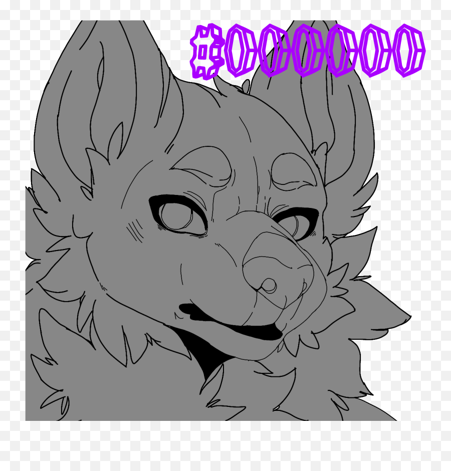 Sale - Furry Wolf Base Drawing Png,Wolf Head Icon
