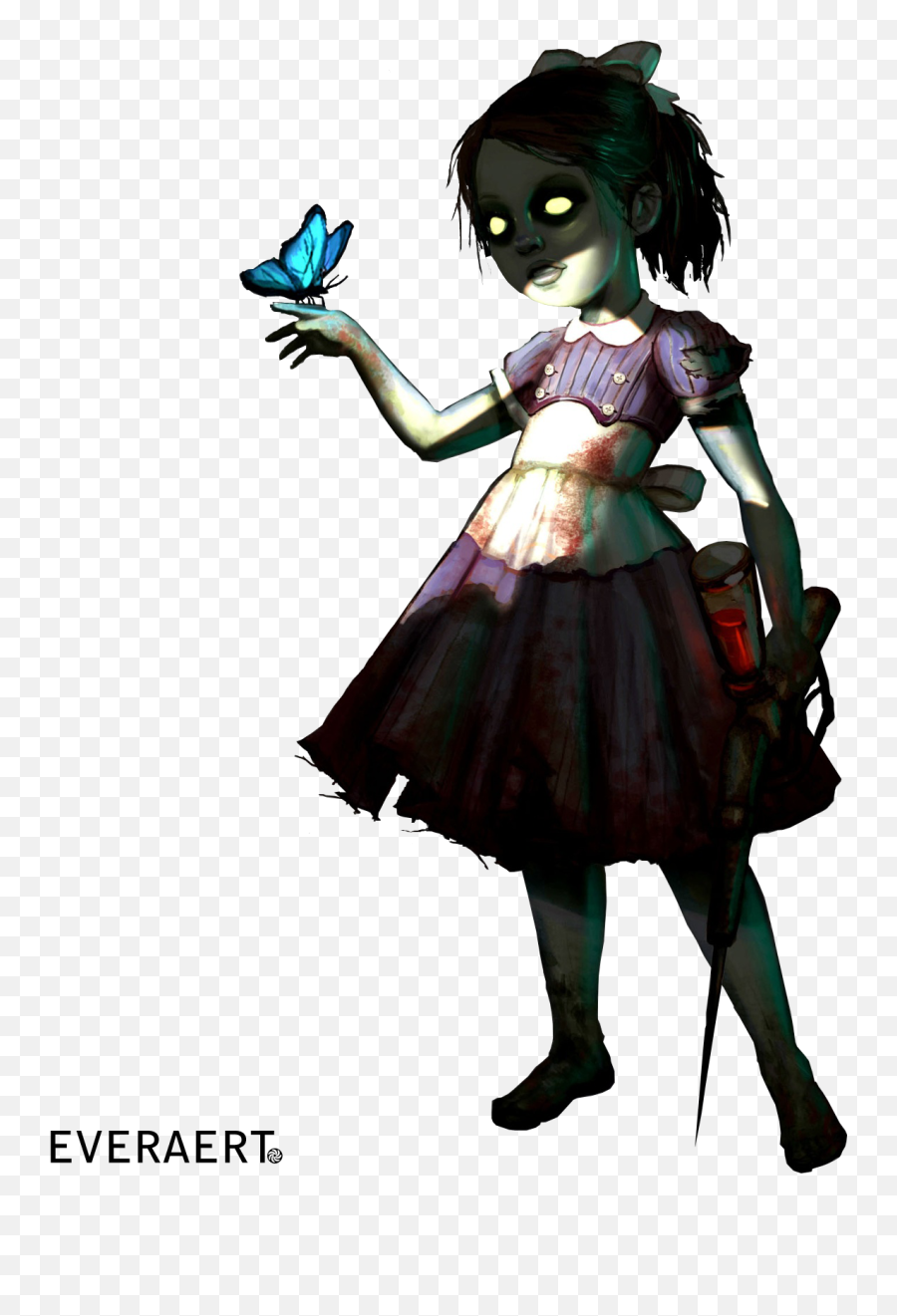 Pixel Transparent Png Clipart Free - Little Sister Bioshock Art,Bioshock Png