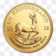 Bullion Gold Coin Krugerrand Oz - 1 4 Oz Gold png