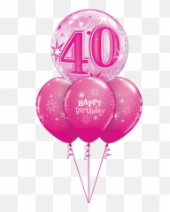 Products - Yolo Party Shop 40th Birthday 40 Balloons Png,Pink Sparkles Png