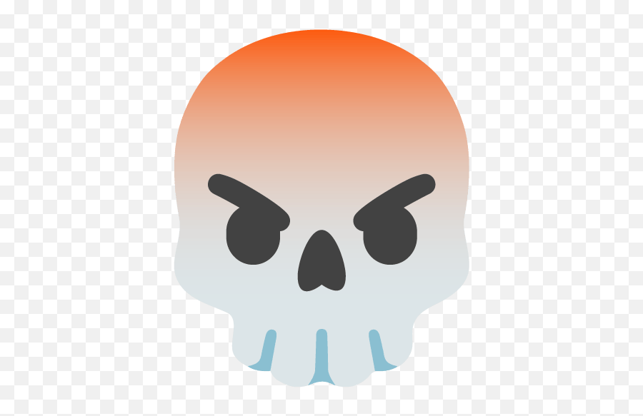 Emoji Mashup Bot - Angry Skull Scary Png,Red Skull Icon