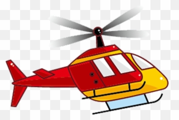 Red Helicopter Png Download - Transparent Cartoon