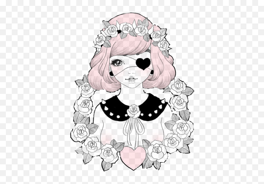 Pastel Goth Anime Girl Png Image - Pastel Goth Drawing,Pastel Goth Png