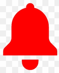 Red Bell Notification Icon Png Free Cutout U0026 Clipart - Transparent Background Notification Icon